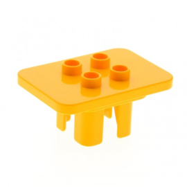 Lego Duplo Tafel licht oranje vierkant 6479