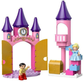 B-KEUZE LEGO Duplo Disney Princess Assepoester's  Kasteel - 6154 met doo (BESCHADIGD)