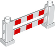 Lego Duplo hek rood wit gestreept 31021p01