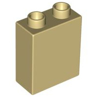 Lego Duplo blokken 1x2x2 bouwstenen beige