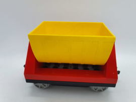 Duplo trein wagon rood gele laadbak