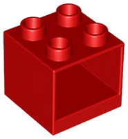 Lego Duplo kastje rood