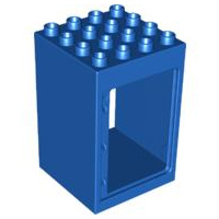 Lego Deur frame blauw 4 x 4 x 5