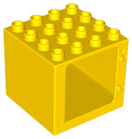 Lego Duplo raam frame 4 x 3 x 3 geel 11345