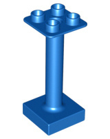 Duplo pilaar/paal 2x4x4 rond blauw