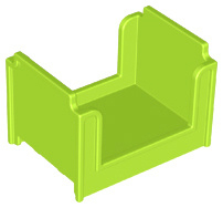 Lego Duplo bed hoog lime nieuw 4886