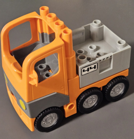 LEGO DUPLO Vrachtwagen Oranje/Grijs met Open Laadbak