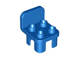 Lego Duplo stoel rood met ronde leuning 12651