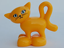LEGO DUPLO poes - kat donker geel