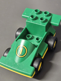 LEGO DUPLO Formule 1 auto groen met gele 1 B-KEUZE