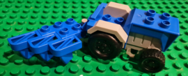 Duplo tractor met ploeg