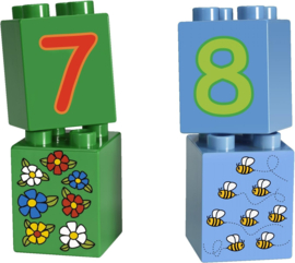 Lego Duplo spelen met getallen 5497