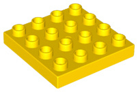 Lego Duplo bouwplaat 4x4  geel