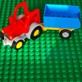 Duplo tractor los( 10524 )met aanhanger