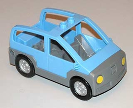 Lego Duplo licht blauw rood hoog model