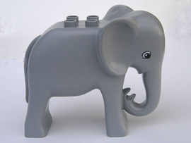 Duplo dieren : Olifant, hoofd recht, groot formaat / volwassen