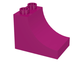 Duplo blokken : 2x3x2 met curve magenta