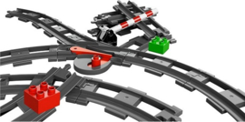 Lego Duplo trein rails 10506 Uitbreidingsset - donker blauwachtig grijs