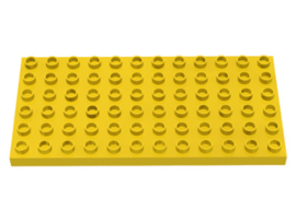Duplo bouwplaat 6x12 geel