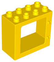 Lego Duplo raam frame geel