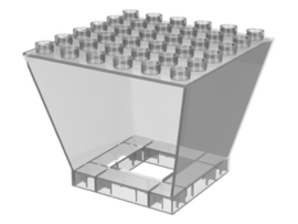 Lego Duplo uitkijktoren glas doorzichtig wit 6361 b-keuze