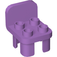 Lego Duplo stoel  medium lavendel