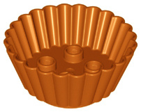 Duplo cupcake donker oranje -bruin