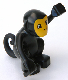 Lego Duplo Aapje zwart met krulstaart nieuw/geseald  60363c01pb01