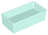 LEGO DUPLO Voederbak / Drinkbak licht aqua - Losse Boerderij Accessoire  61896