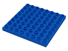 Duplo bouwplaat 8x8 blauw