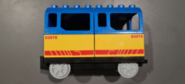 Duplo trein wagon gele containers