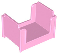 Lego Duplo bed licht roze 4886