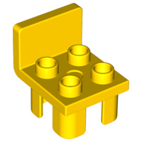 Lego Duplo onderdelen : stoel geel