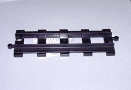 Lego Duplo rails, treinspoor recht (lang) 4563 zwart