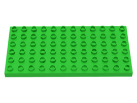 Lego Duplo bouwplaat 6x12 licht groen