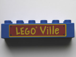 Lego Duplo blok 2x6 lego ville 2300pb005