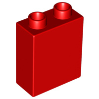 Lego Duplo blokken 1x2x2 bouwstenen rood 34578
