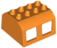 Lego Duplo trein cabine dak oranje 13530