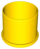 Lego Duplo glijbaan - tunnel - Tube geel recht 31452