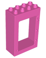 Lego Deur frame donker roze