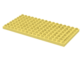 Lego Duplo bouwplaat 8x16 licht geel 6490