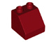 Lego Duplo bouwsteen 45 graden aflopend blauw 6474