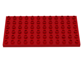 Duplo bouwplaat 6x12 rood