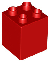 Lego Duplo blokken : 2x2x2 rood 31110