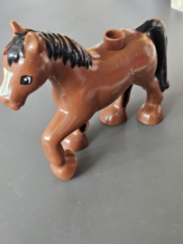 Lego Duplo paard  bruin met witte vlek b-keuze 2