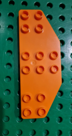 Lego Duplo plaat oranje 8 x 3  me gesneden Hoeken