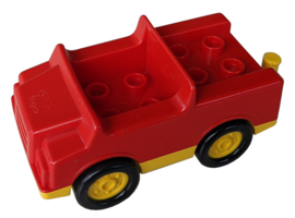 Lego Duplo  rood-gele auto