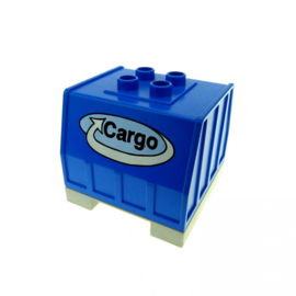 Lego Duplo blauwe cargocontainer  42400c01pb01