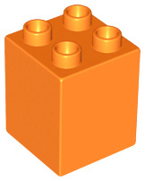 Duplo blokken : 2x2x2  oranje 31110