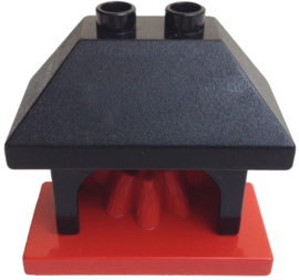 Lego Duplo openhaard zwart rood